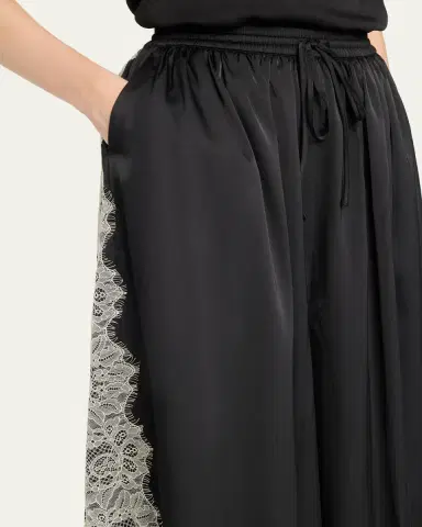 Cinq a Sept Esme Satin Drawstring Balloon Pants | Thumbnail 5 Cinq a Sept Esme Satin Drawstring Balloon Pants | Thumbnail 5