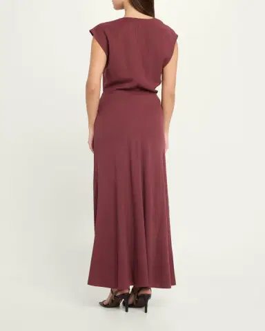 Brunello Cucinelli Fluid Wool Twill Cowl-Neck Dress | Thumbnail 3 Brunello Cucinelli Fluid Wool Twill Cowl-Neck Dress | Thumbnail 3