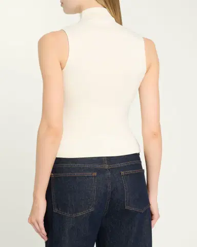 Ralph Lauren Collection Naomie Rib-Knit Stretch Silk Top | Thumbnail 3 Ralph Lauren Collection Naomie Rib-Knit Stretch Silk Top | Thumbnail 3