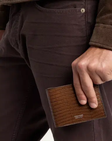 Tom Ford Men's Croc-Effect Leather Bifold Wallet | Thumbnail 2 Tom Ford Men's Croc-Effect Leather Bifold Wallet | Thumbnail 2