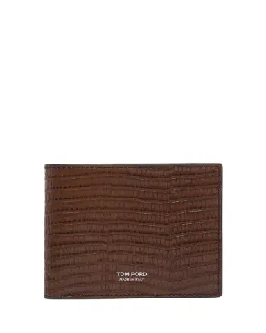 Tom Ford Men's Croc-Effect Leather Bifold Wallet | Thumbnail 1 Tom Ford Men's Croc-Effect Leather Bifold Wallet | Thumbnail 1