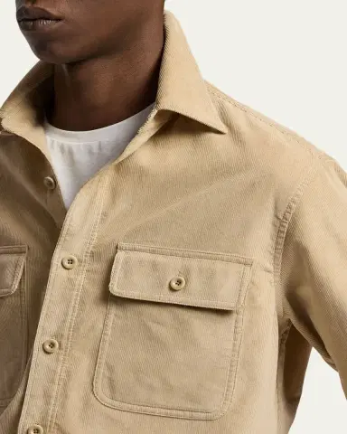 Ralph Lauren Purple Label Men's Sea Island Corduroy Button-Down Shirt | Thumbnail 5 Ralph Lauren Purple Label Men's Sea Island Corduroy Button-Down Shirt | Thumbnail 5