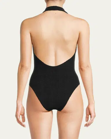 Hunza G Sandy Open-Back One-Piece Swimsuit | Thumbnail 3 Hunza G Sandy Open-Back One-Piece Swimsuit | Thumbnail 3