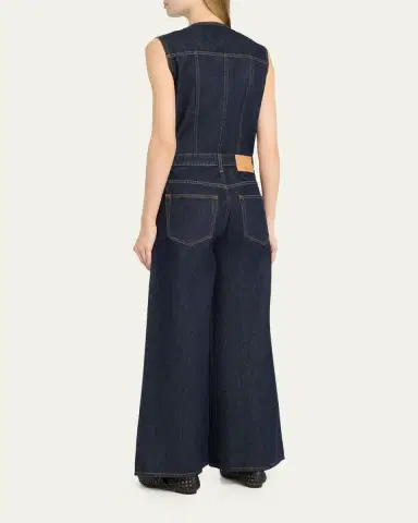 Ulla Johnson The Esme Denim Wide-Leg Jumpsuit | Thumbnail 3 Ulla Johnson The Esme Denim Wide-Leg Jumpsuit | Thumbnail 3