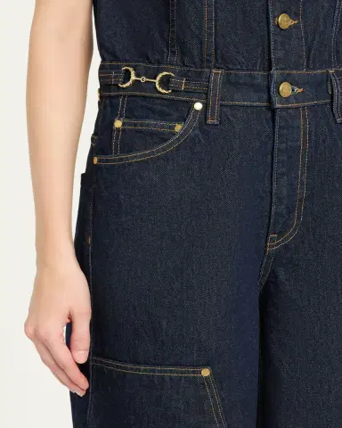 Ulla Johnson The Esme Denim Wide-Leg Jumpsuit | Thumbnail 5 Ulla Johnson The Esme Denim Wide-Leg Jumpsuit | Thumbnail 5