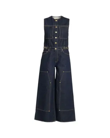Ulla Johnson The Esme Denim Wide-Leg Jumpsuit | Thumbnail 1 Ulla Johnson The Esme Denim Wide-Leg Jumpsuit | Thumbnail 1