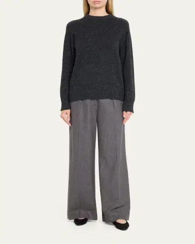 Loulou De Saison Baltra Cashmere Crewneck Sweater | Thumbnail 2 Loulou De Saison Baltra Cashmere Crewneck Sweater | Thumbnail 2