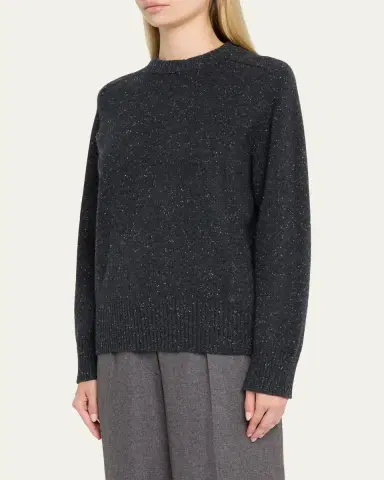 Loulou De Saison Baltra Cashmere Crewneck Sweater | Thumbnail 4 Loulou De Saison Baltra Cashmere Crewneck Sweater | Thumbnail 4