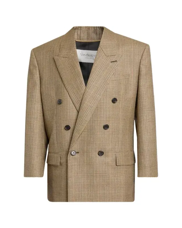 Double-Breasted Prince of Wales Jacket Double-Breasted Prince of Wales Jacket