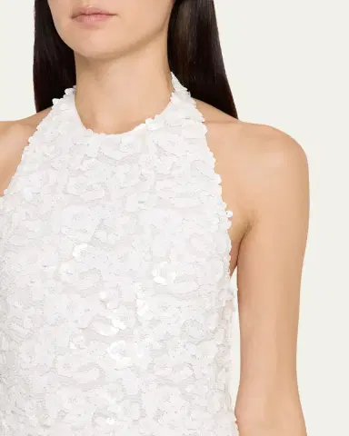 Ramy Brook Giada Sequin Halter Column Gown | Thumbnail 5 Ramy Brook Giada Sequin Halter Column Gown | Thumbnail 5