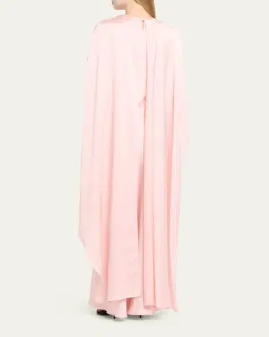 Simkhai Izel Satin Cape Dress | Thumbnail 7 Simkhai Izel Satin Cape Dress | Thumbnail 7