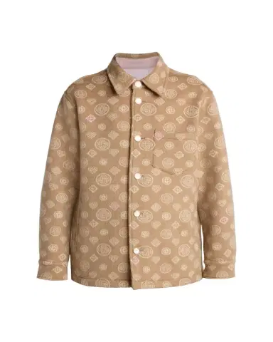 Casablanca Men's Wool Monogram Shirt Jacket | Thumbnail 1 Casablanca Men's Wool Monogram Shirt Jacket | Thumbnail 1