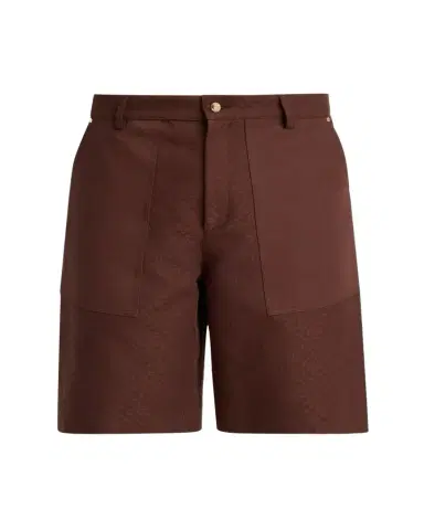 Casablanca Men's Monogram Cotton Canvas Shorts | Thumbnail 1 Casablanca Men's Monogram Cotton Canvas Shorts | Thumbnail 1