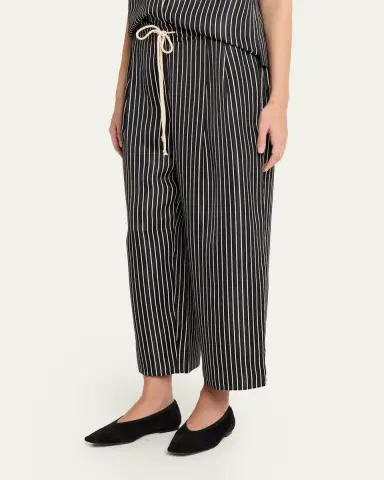 Maria McManus Striped Sateen Balloon-Leg Drawstring Trousers | Thumbnail 2 Maria McManus Striped Sateen Balloon-Leg Drawstring Trousers | Thumbnail 2
