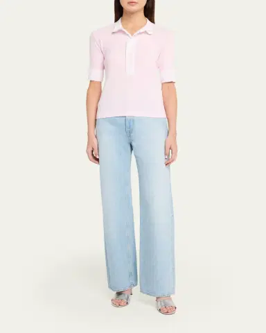 ALL THREE Maria Ribbed Henley Shirt | Thumbnail 2 ALL THREE Maria Ribbed Henley Shirt | Thumbnail 2