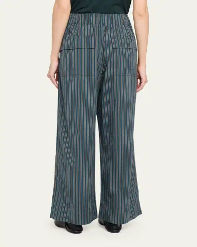 A.L.C. James Striped Cotton Drawstring Pants | Thumbnail 3 A.L.C. James Striped Cotton Drawstring Pants | Thumbnail 3