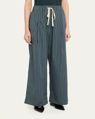 A.L.C. James Striped Cotton Drawstring Pants | Thumbnail 4 A.L.C. James Striped Cotton Drawstring Pants | Thumbnail 4