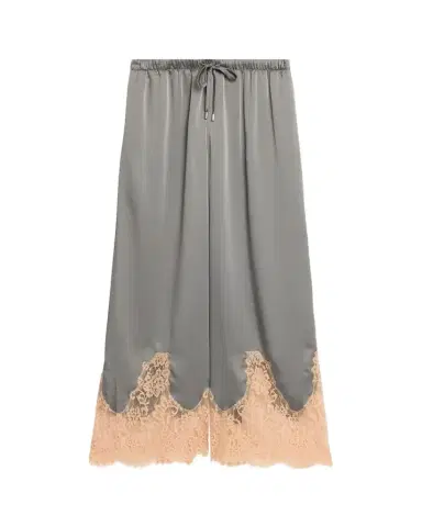 L'Agence Mirel Lace-Trim Satin Pants | Thumbnail 1 L'Agence Mirel Lace-Trim Satin Pants | Thumbnail 1