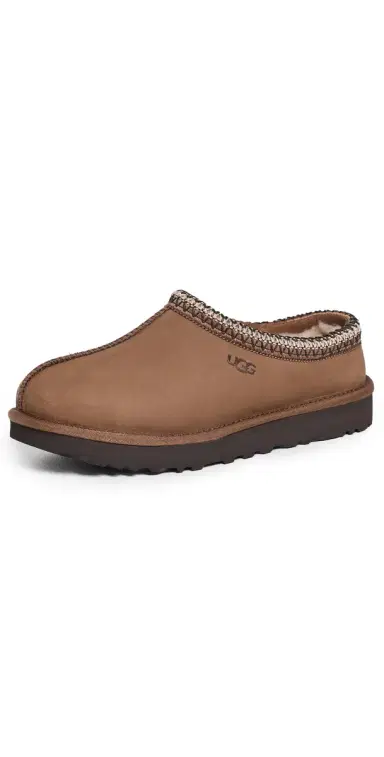 UGG Tasman Nubuck Slippers Dark Chestnut | Thumbnail 1 UGG Tasman Nubuck Slippers Dark Chestnut | Thumbnail 1