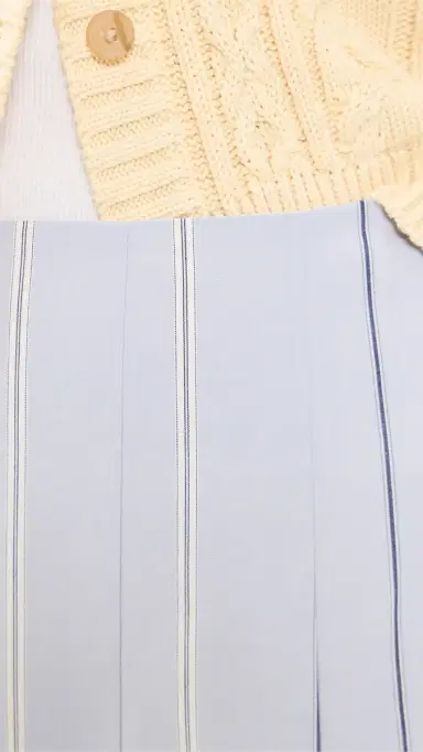 Polo Ralph Lauren Poplin Midi A-Line Skirt 202 Lt Bl/Crm | Thumbnail 6 Polo Ralph Lauren Poplin Midi A-Line Skirt 202 Lt Bl/Crm | Thumbnail 6