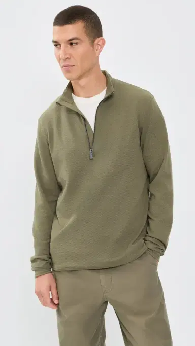Greyson Troy Textured Fleece Quarter Zip Camp S | Thumbnail 3 Greyson Troy Textured Fleece Quarter Zip Camp S | Thumbnail 3