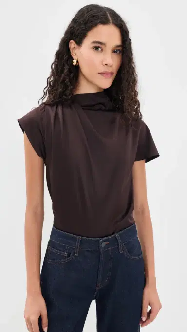 Staud Davina Silk Top | Thumbnail 2 Staud Davina Silk Top | Thumbnail 2