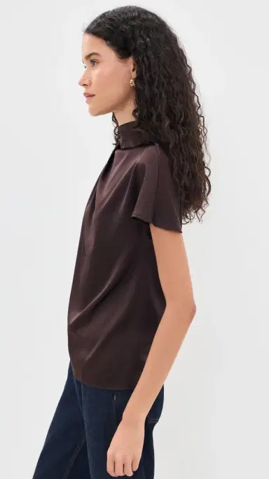 Staud Davina Silk Top | Thumbnail 4 Staud Davina Silk Top | Thumbnail 4