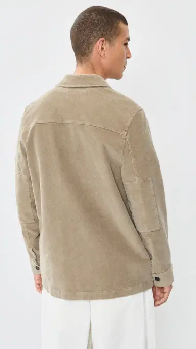 Officine Generale uny Washed Cotton Corduroy Jacket Faded Ginger | Thumbnail 3 Officine Generale uny Washed Cotton Corduroy Jacket Faded Ginger | Thumbnail 3