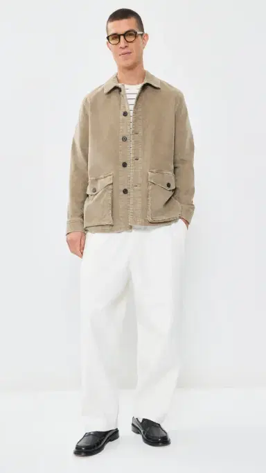 Officine Generale uny Washed Cotton Corduroy Jacket Faded Ginger | Thumbnail 5 Officine Generale uny Washed Cotton Corduroy Jacket Faded Ginger | Thumbnail 5