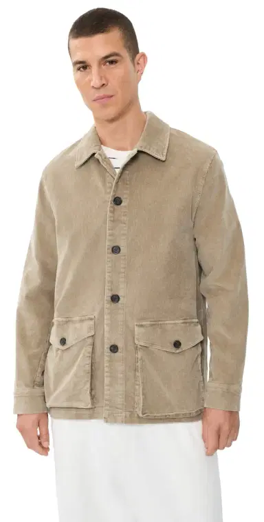Officine Generale uny Washed Cotton Corduroy Jacket Faded Ginger | Thumbnail 1 Officine Generale uny Washed Cotton Corduroy Jacket Faded Ginger | Thumbnail 1