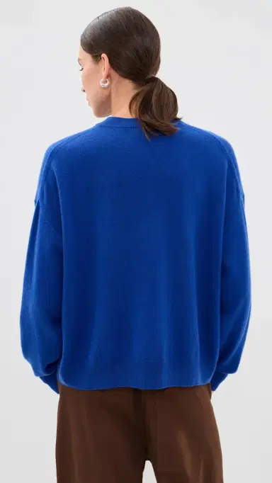 STAUD Spencer Cashmere Sweater Cobalt | Thumbnail 3 STAUD Spencer Cashmere Sweater Cobalt | Thumbnail 3