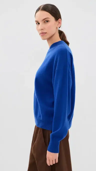 STAUD Spencer Cashmere Sweater Cobalt | Thumbnail 4 STAUD Spencer Cashmere Sweater Cobalt | Thumbnail 4