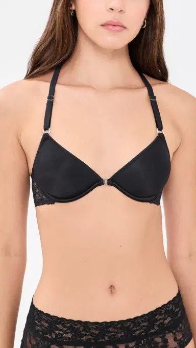 Fleur du Mal Bianca Lace Spacer Racerback Bra Black 38B | Thumbnail 2 Fleur du Mal Bianca Lace Spacer Racerback Bra Black 38B | Thumbnail 2