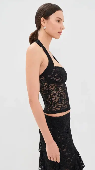 LIONESS Palisades Halter Top Noir | Thumbnail 4 LIONESS Palisades Halter Top Noir | Thumbnail 4