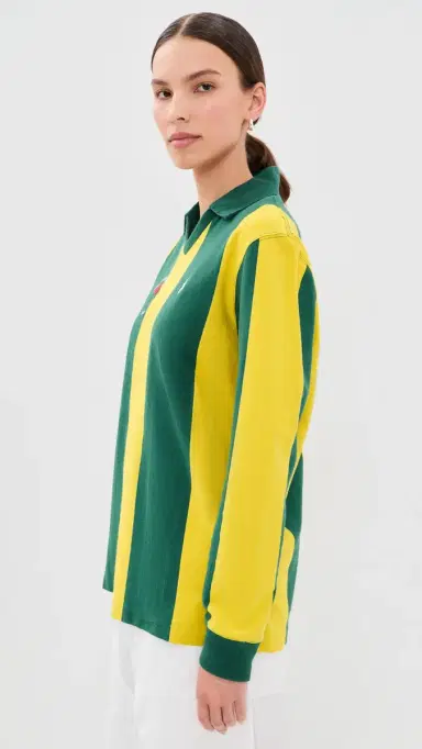 Polo Ralph Lauren Vintage Rugby Long Sleeve Polo Kelly Green/Canary Yellow | Thumbnail 4 Polo Ralph Lauren Vintage Rugby Long Sleeve Polo Kelly Green/Canary Yellow | Thumbnail 4