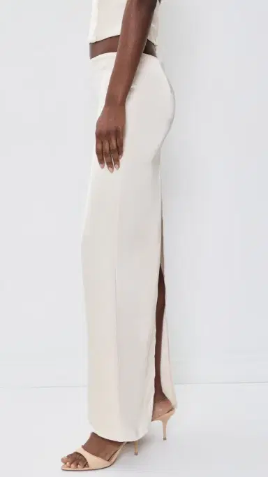 LIONESS Front Row Maxi Skirt Cream | Thumbnail 4 LIONESS Front Row Maxi Skirt Cream | Thumbnail 4