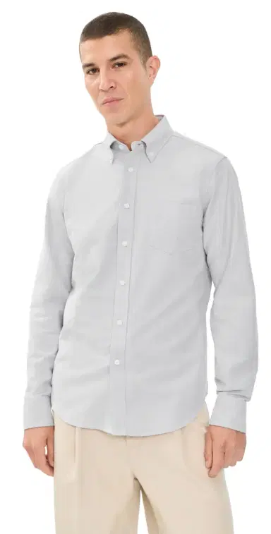 REIGNING CHAMP Cotton Oxford Windsor Standard Shirt | Thumbnail 1 REIGNING CHAMP Cotton Oxford Windsor Standard Shirt | Thumbnail 1