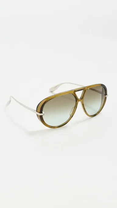 Bottega Veneta Drop Sunglasses Brown/Silver One Size | Thumbnail 4 Bottega Veneta Drop Sunglasses Brown/Silver One Size | Thumbnail 4
