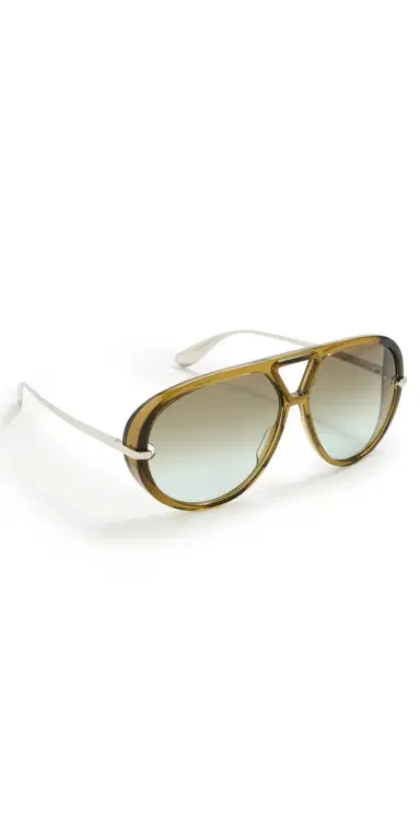 Bottega Veneta Drop Sunglasses Brown/Silver One Size | Thumbnail 1 Bottega Veneta Drop Sunglasses Brown/Silver One Size | Thumbnail 1
