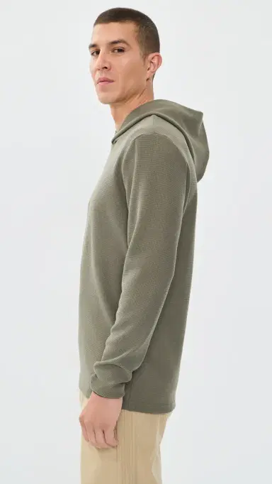 Greyson Traverse Waffle Hoodie Camp | Thumbnail 4 Greyson Traverse Waffle Hoodie Camp | Thumbnail 4