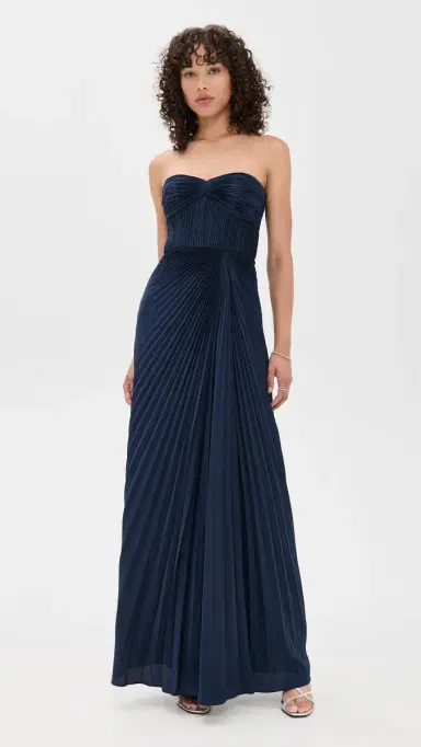 AMUR Joyceann Sweetheart Gown Deep Indigo | Thumbnail 2 AMUR Joyceann Sweetheart Gown Deep Indigo | Thumbnail 2