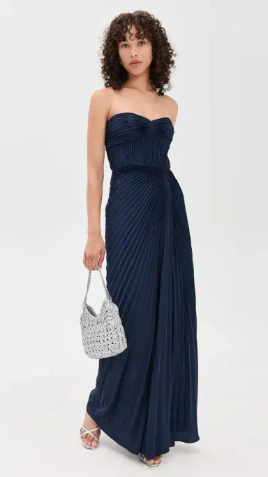 AMUR Joyceann Sweetheart Gown Deep Indigo | Thumbnail 5 AMUR Joyceann Sweetheart Gown Deep Indigo | Thumbnail 5