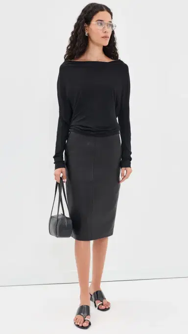 Helmut Lang Cowl Top Black | Thumbnail 5 Helmut Lang Cowl Top Black | Thumbnail 5