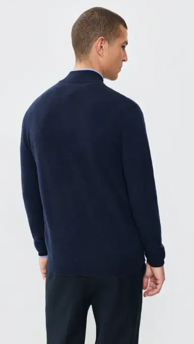 Greyson ebonack Cashmere Blend Quarter Zip weater MALTEE BLUE | Thumbnail 3 Greyson ebonack Cashmere Blend Quarter Zip weater MALTEE BLUE | Thumbnail 3