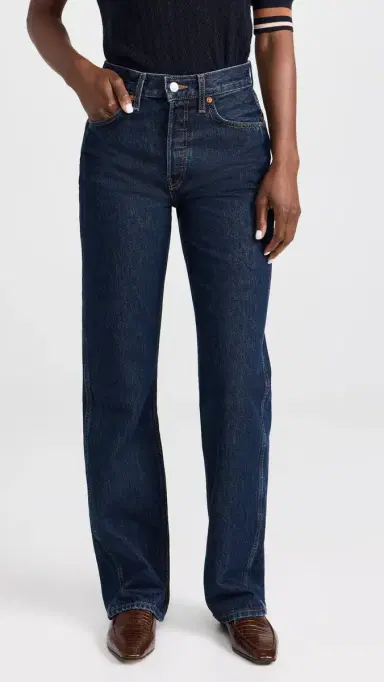 RE/DONE 90s High Rise Loose Jeans Heritage Rinse | Thumbnail 2 RE/DONE 90s High Rise Loose Jeans Heritage Rinse | Thumbnail 2