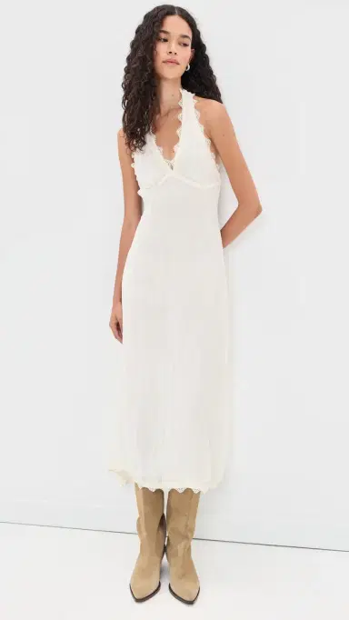 LIONESS tars Align Midi Dress Cream | Thumbnail 2 LIONESS tars Align Midi Dress Cream | Thumbnail 2