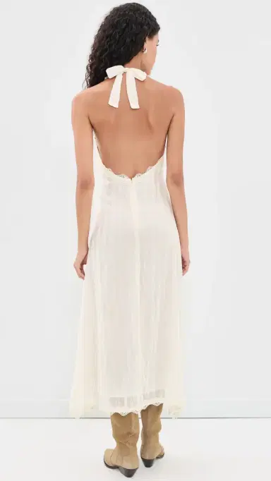 LIONESS tars Align Midi Dress Cream | Thumbnail 3 LIONESS tars Align Midi Dress Cream | Thumbnail 3