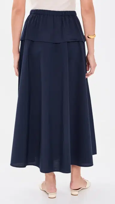 Polo Ralph Lauren Cotton Canvas Woven Midi Skirt Hunter Navy | Thumbnail 3 Polo Ralph Lauren Cotton Canvas Woven Midi Skirt Hunter Navy | Thumbnail 3
