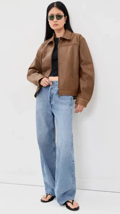 Haikure Jocelyn Cropped Silky Leather Jacket Tan S | Thumbnail 5 Haikure Jocelyn Cropped Silky Leather Jacket Tan S | Thumbnail 5