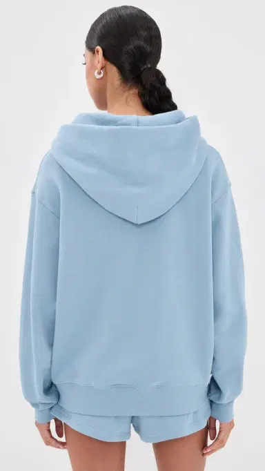 PARKE Zip-up Varsity Hoodie Sky | Thumbnail 3 PARKE Zip-up Varsity Hoodie Sky | Thumbnail 3